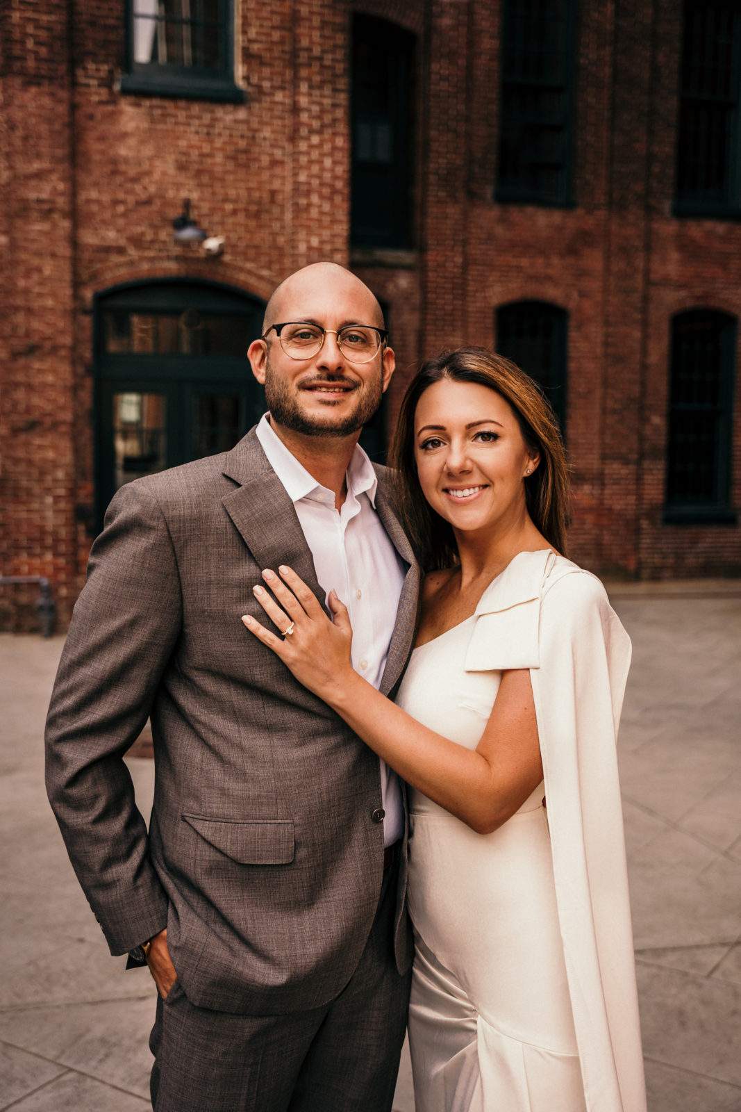 Engaged couple