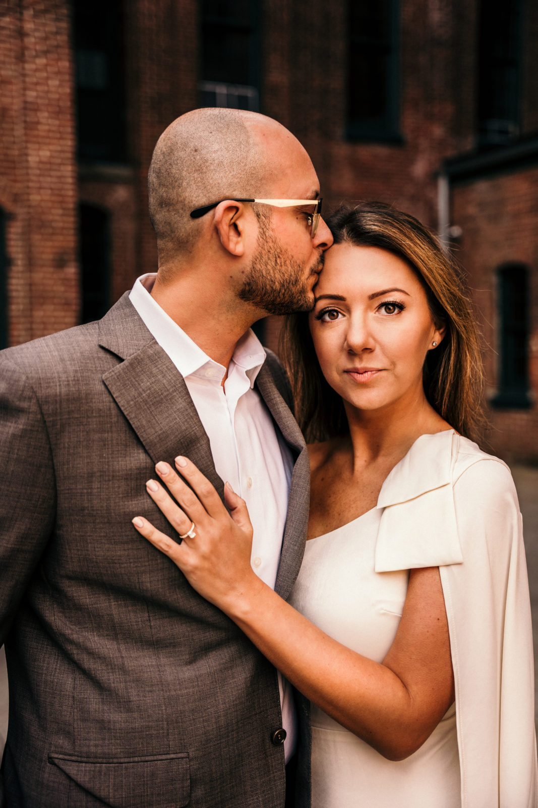 Engaged couple