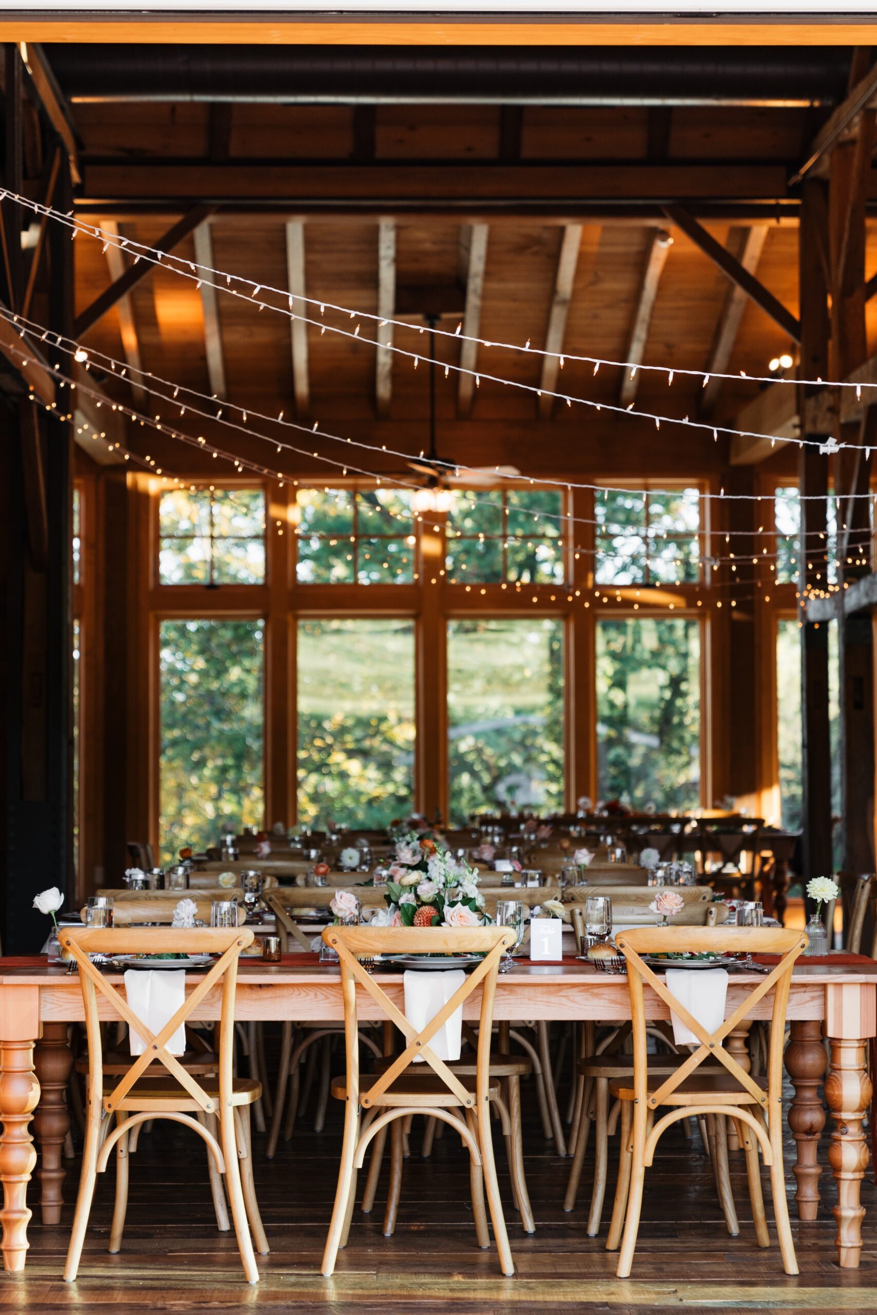 Reception space at Domaine Pterion with natural light